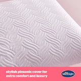 Silentnight Ultimate Kudde - Mjuk och stödjande sängkudde med Pinsonic Soft Touch Lyxigt vadderat överdrag, maskintvättbar och allergivänlig för rygg- och sidoslipare, 1 st Naty Shop standardkuddar
