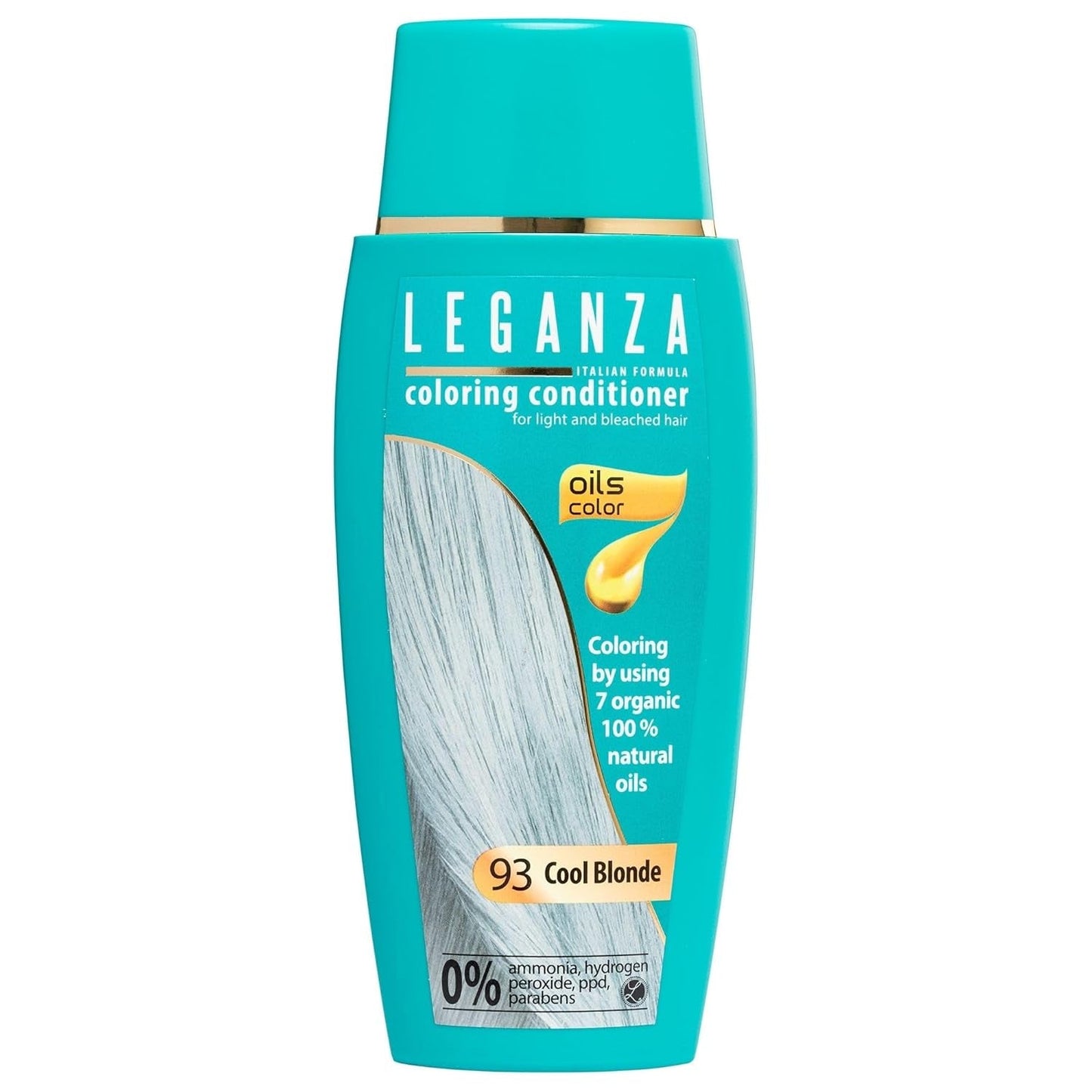 Leganza Natural Balm Hårfärg 71 Café Latte | Hårfärgningsmedel utan ammoniak | Berikad med 7 naturliga oljor | 150 ml Hårfärgning Naty Shop 93 Cool blond