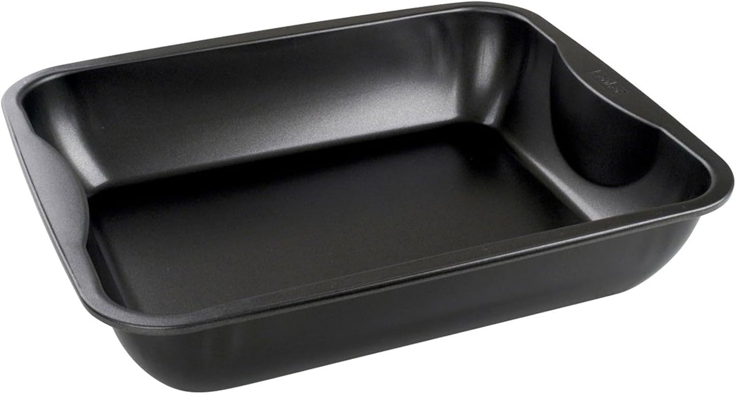 Zenker Xxl-Brat- Und Auslaufform (40 X 8 X 34 Cm) SPECIALMATlagning, Rechteckige Ofenform Mit Antihaftbeschichtung, Backblech Für Krosse Braten & Saftige Aufläufe (Farbe: Schwarz), Menge: 1 Stück Formar och plåtar för bakning Naty Shop