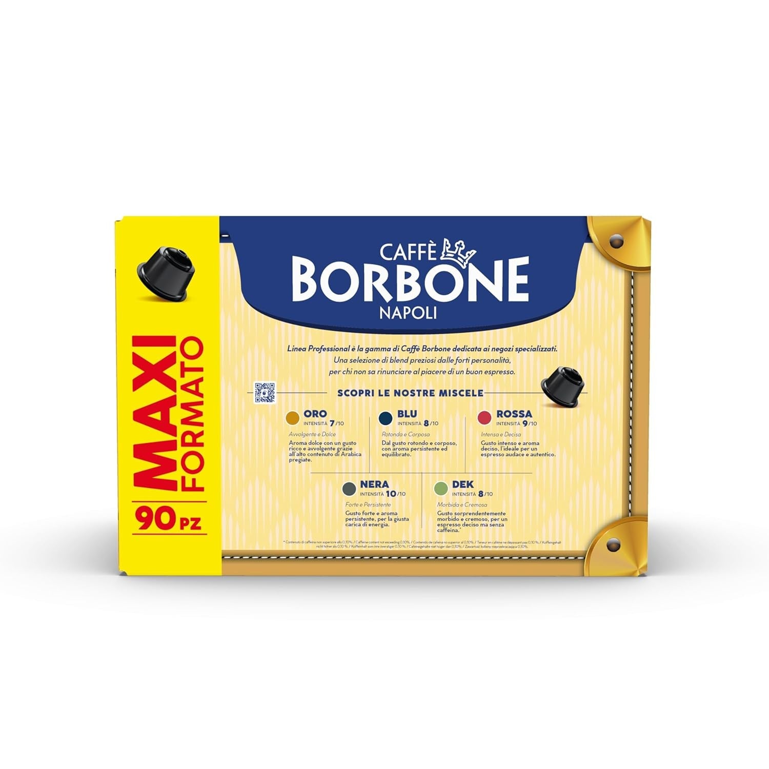 Caffè Borbone Blue Kaffeemischung - 90 Kapseln - Kompatibel med Kaffeemaschinen der Marke Nescafè®* Dolce Gusto®*