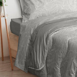 Foppapedretti Notte & Natura Pearl Wave påslakan för dubbelsäng, 100% bomullsöverdrag, tillverkat i Italien Täcken och täcken Naty Shop