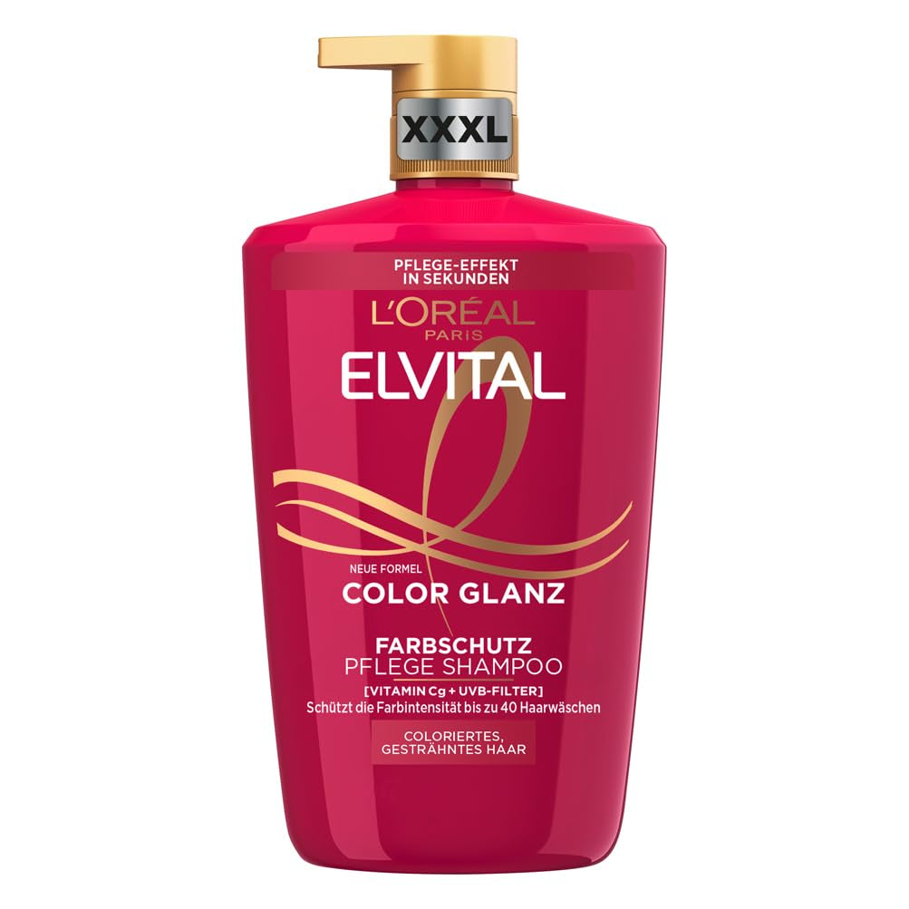 L'Oréal Paris Elvital XXL, Färgskyddsschampo för färgat hår, 1 liter dusch och bad L'Oréal Default Title