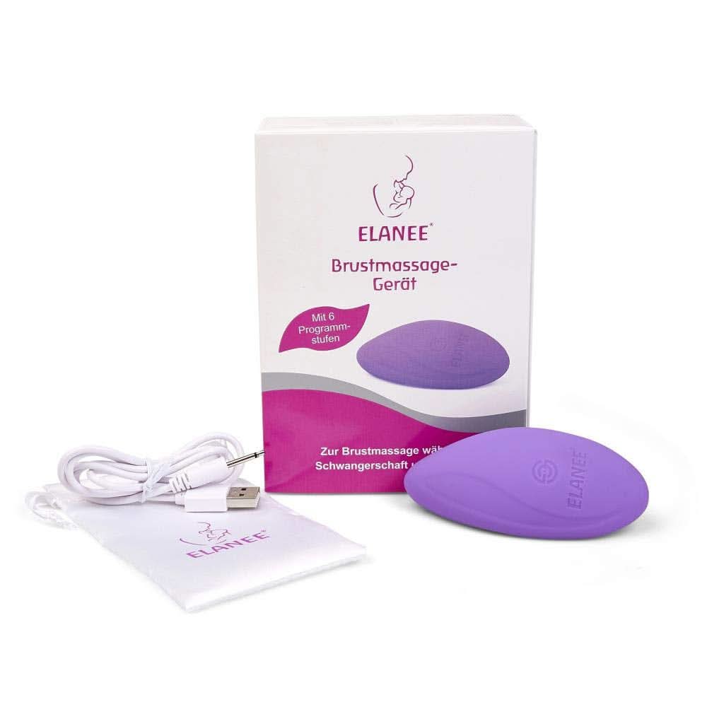 ELANEE Brustmassage-Gerät Für Schwangerschaft Und Stillzeit, Sanfte Massage Der Brust, Lockerung Des Brustgewebes, Anregung Milchfluss (223-00), 1 Stück (1Er Pack) Tillbehör Mat och Amning Bebe Naty Shop