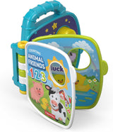 Fisher-Price Musical Animal Friends Songbook | Babyleksak från 6 månader, 1 år för flickor och pojkar | Barnleksak | Musikbok med ljud och ljuseffekter | Pedagogisk leksak (tyska), GFP29 Jucarii Bebe Naty Shop