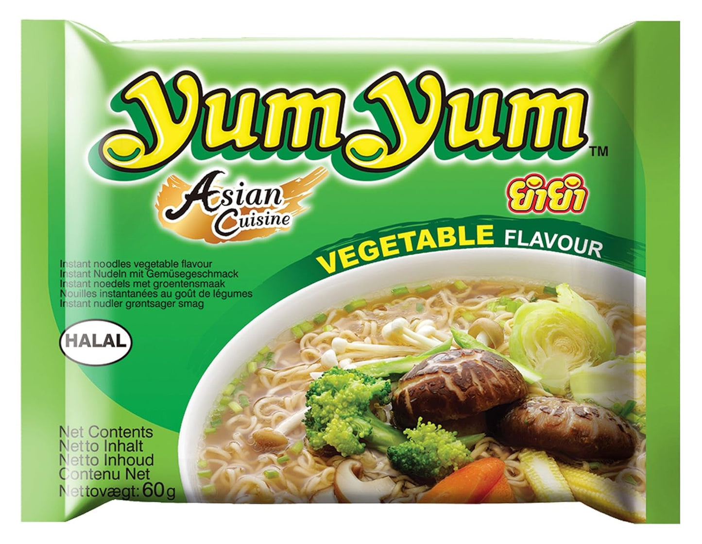 Yum Yum snabbnudlar med grönsaker, 60g