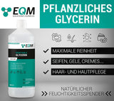 Vegetabilisk glycerin, 100 % naturlig, naturlig fuktighetskräm för hår och hud, idealisk för tvål, schampon, krämer, 1 liter dusch och bad Naty Shop