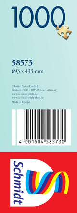 Schmidt Spiele 58573 Jeff Haynie, Mit Dem Wohnwagen Am Meer, pussel 1000 bitar Puzzle Naty Shop