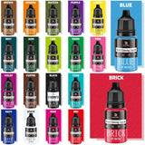 Matfärgning - 20 färger x 10 ml koncentrerad flytande matfärg för tårtdekorering, bakning, kakor, macarons - Sockerfri matfärg för drycker, tårtdekorering, DIY-slime, påskägg