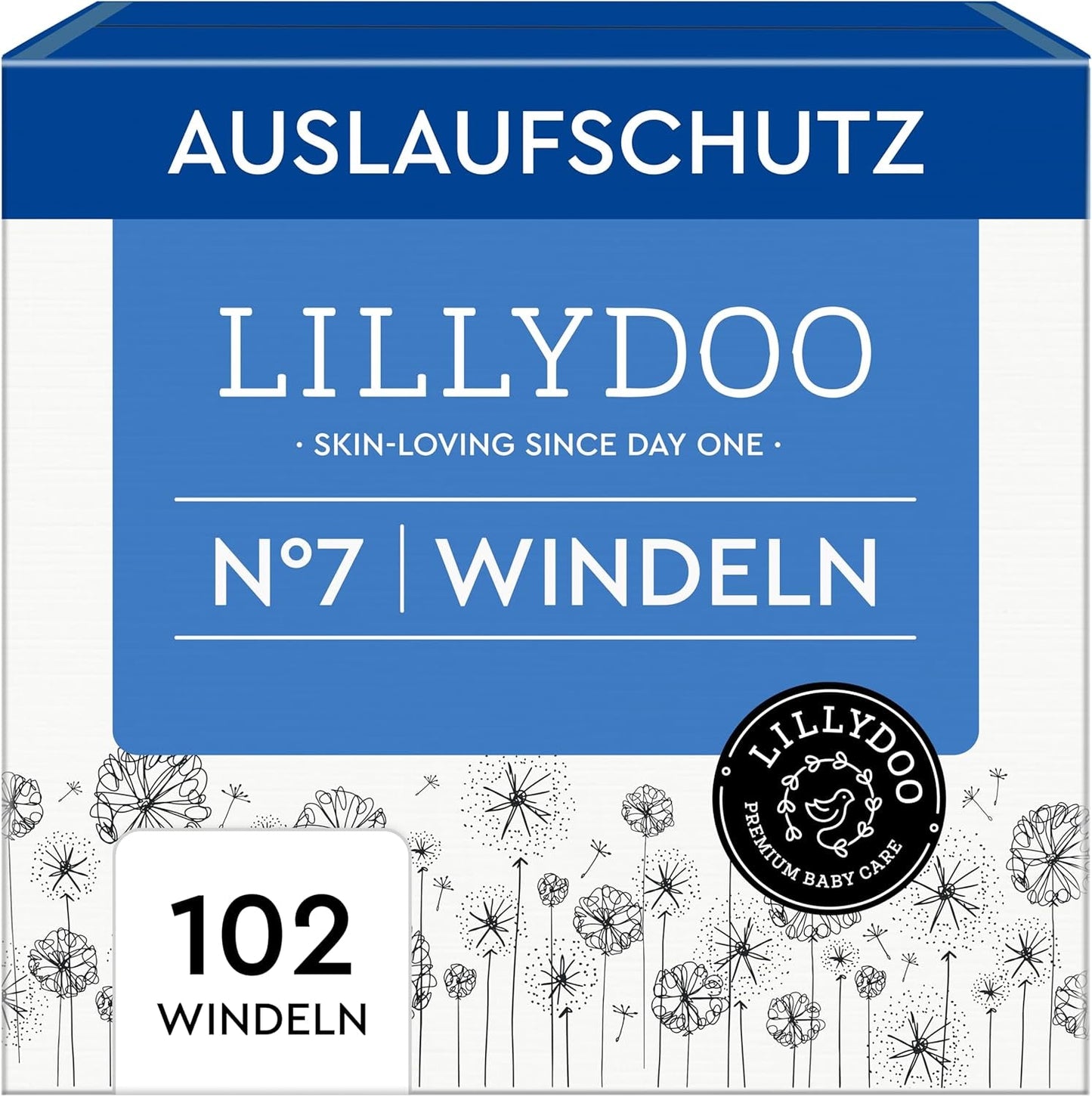 LILLYDOO Babyblöjor Hudvänliga - Storlek 3 (6-10 kg), 29 delar, tillförlitligt läckskydd, mjuk, parfymfri och lotionfri för känslig hud, dermatologiskt testad