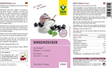 Raab Vitalfood Premium, Björksocker med Xylitol sötningsmedel, Vegan, 1:1 Alternativ till socker, 300 gram Sötningsmedel Naty Shop