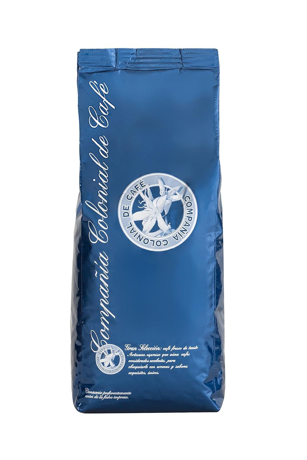 100 % naturliga Arabica-kaffebönor 1 kg – Intensivt rostat espressokaffe med en blandning av colombianskt och brasilianskt ursprung – rättvis handel.