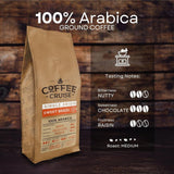 COFFEE CRUISE Sweet Brazil Brasilianische Kaffeebohnen 1kg - Mittlere Röstung - Aroma Kakao und Schokolade - Für All Kaffeemaschinen - 100% arabiska
