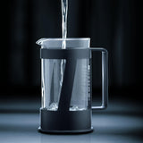 Bodum CREMA kaffebryggare (French Press-system, permanent filter i rostfritt stål, säkerhetslock, 0,5 liter) svart