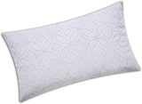 V.I.P. Mycket viktig kudde V.I.P. Memory Flake Kudde Vit Kudde 45 X 75 cm Polyester Quiltat överdrag Super Andas Mjuk Made in Italy Naty Shop Standardkuddar