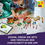 LEGO Friends mysiga hyddor på äventyrsläger, rollspel utomhus, barnleksak för flickor och pojkar från 7 år med 3 figurer och räv, campingleksak 42624 Byggset Besuche den LEGO-Store