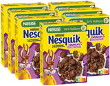 Nestlé NESQUIK Crunchy Brownie, Crunchy Frukostflingor med chokladchips och en innovativ form för extra knaprig, 7-pack (7 x 300 g)
