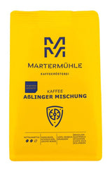 Martermühle Aßlinger Mischung Kaffeebohnen 1kg I Arabica I Smaker: Haselnuss, Leichte Würze, Schokolade I Ganze Kaffee-Bohnen schonend geröstet, säurearm