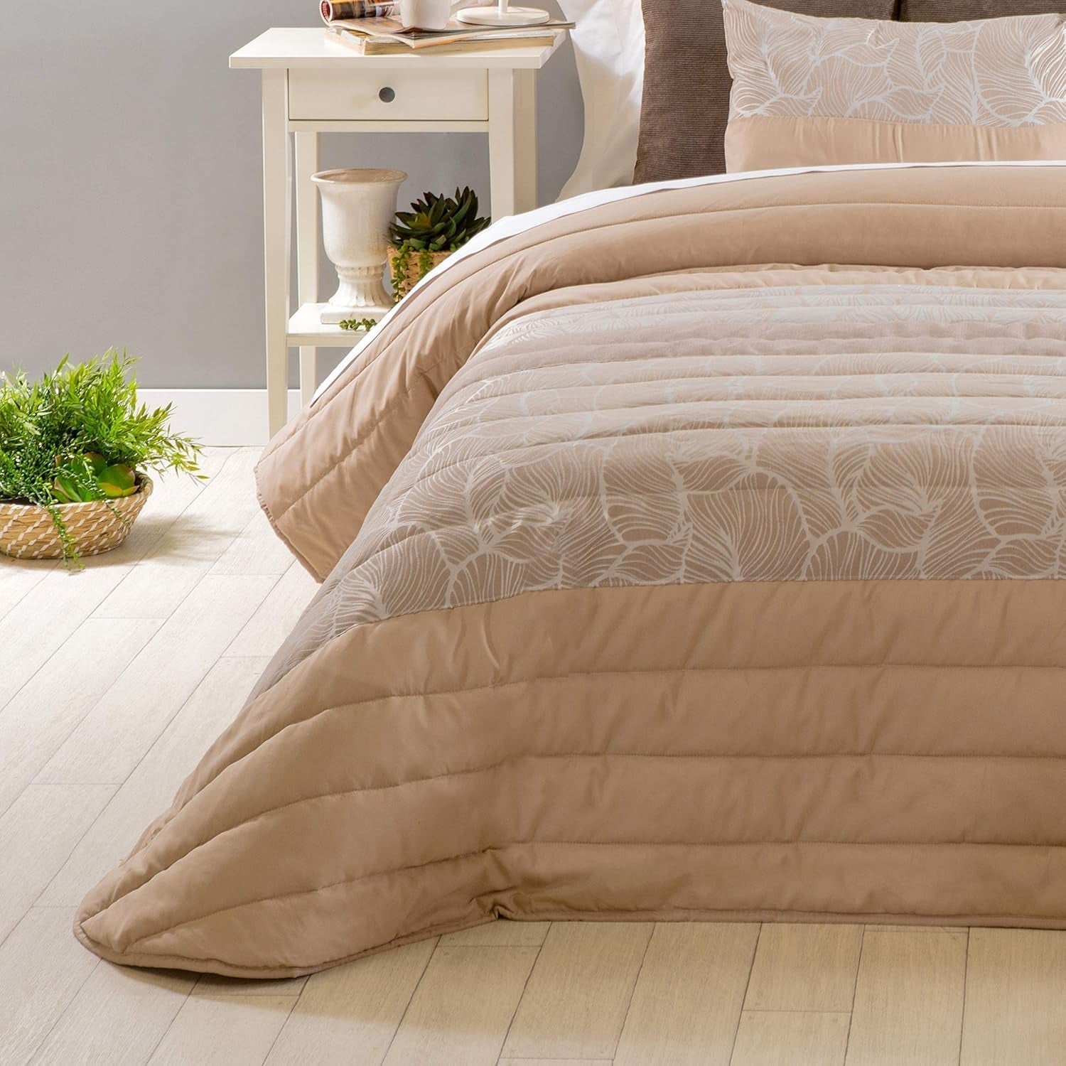 Sancarlos Spring 1 filt, krämfärgad, för sängar med en bredd på 105 cm Täcken och täcken Naty Shop