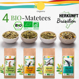 ORIGEENS BIO MATE TE-presentset X4 I Yerba Mate Bio 4X80G I Yerba Mate te-set, presentidé