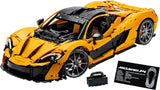 LEGO Technic Mclaren P1 Super Sports Car Set För Vuxna Bilfans Present V8 Kolvmotor 7-växlad växellåda Skalmodell Billeksaksbilset 42172 Byggset Besuche den LEGO-Store