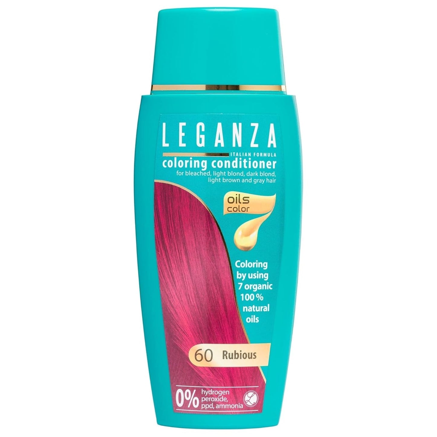 Leganza Natural Balm Hårfärg 71 Café Latte | Hårfärgningsmedel utan ammoniak | Berikad med 7 naturliga oljor | 150 ml Naty Shop 60 Rubious hårfärgningsmedel