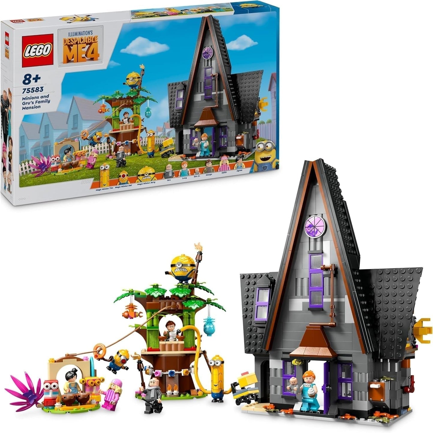 LEGO I - Simply Incorrigible 4 Gru's and Minions' Family Villa I - Simply Incorrigible 4 Filmlekset Barnleksakspresent för pojkar och flickor 8 år och uppåt 75583 Byggset Beuche den LEGO-Store Standardtitel