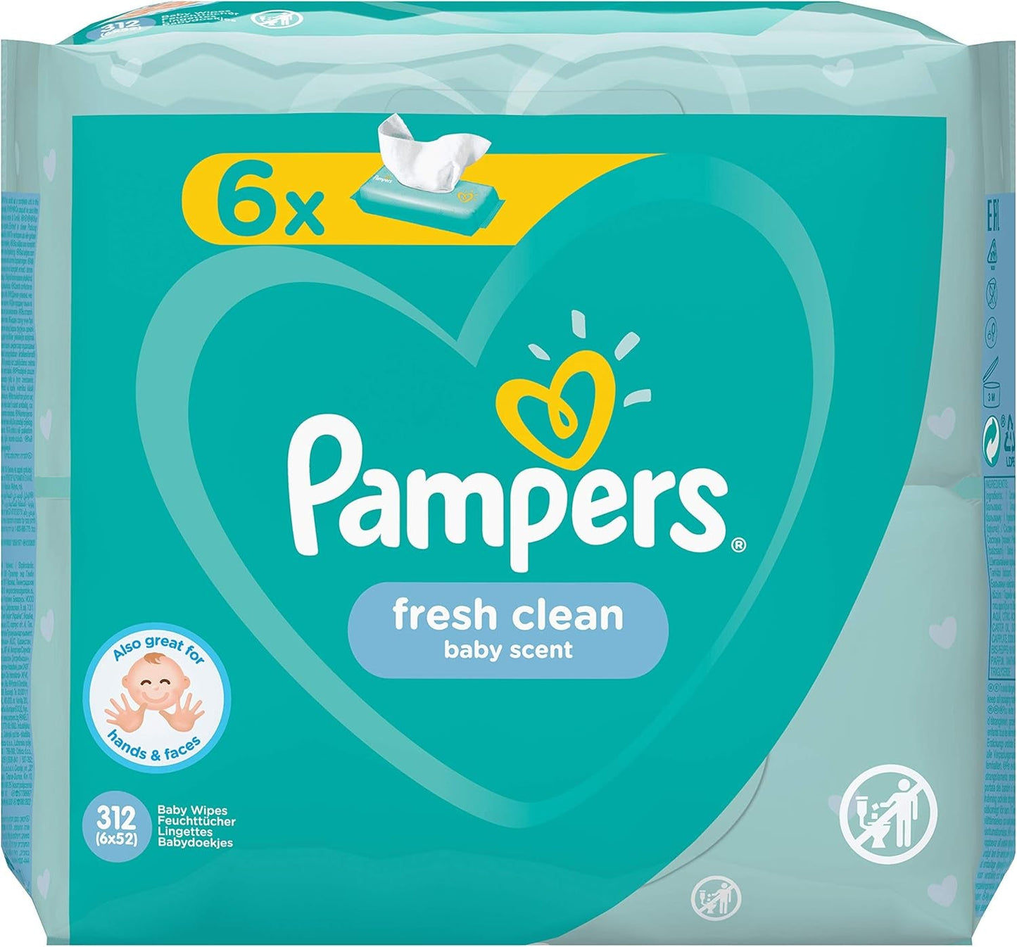 Pampers 81688049 Fresh Clean Baby Wipes, Vita