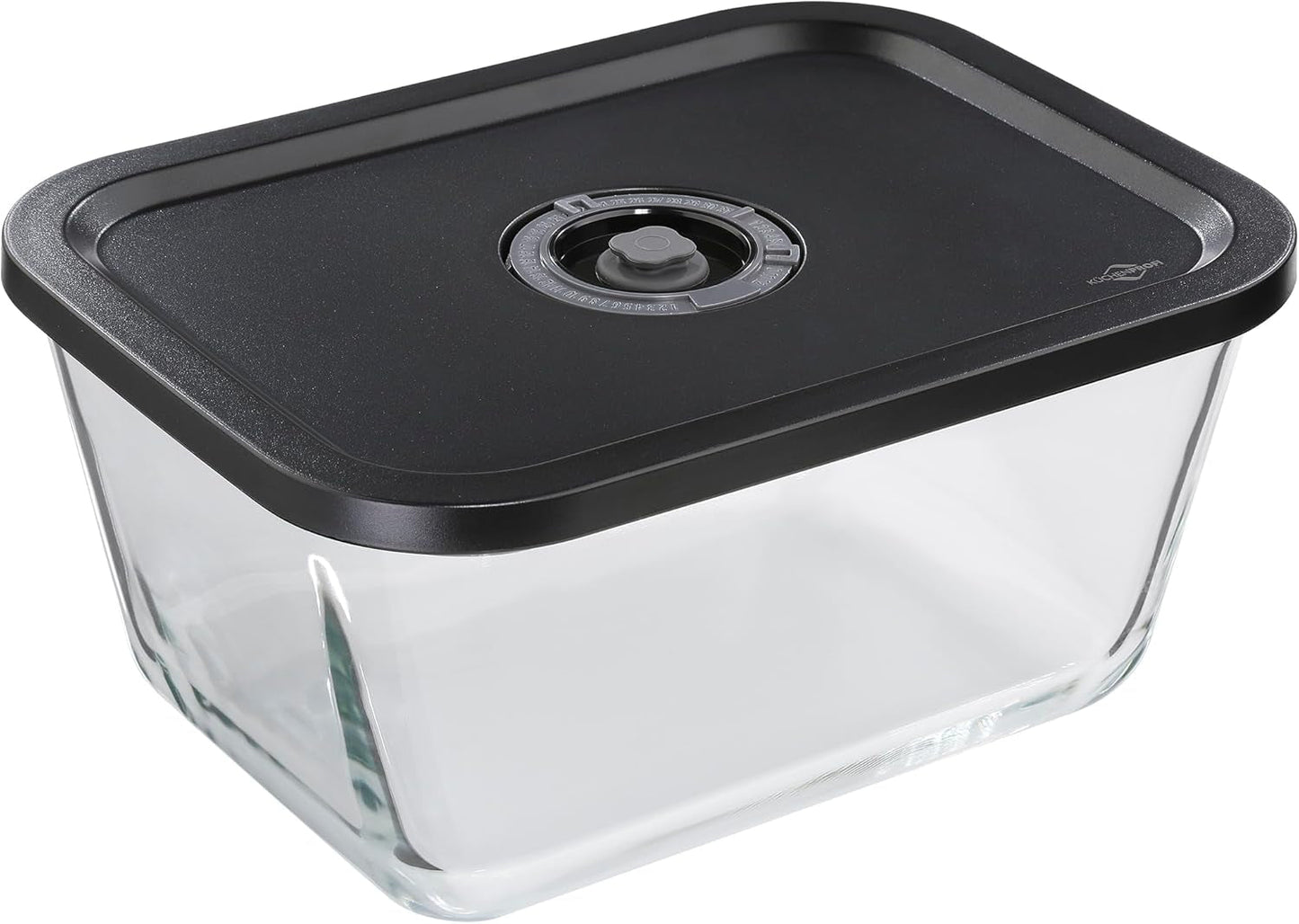 Vakuumsats Küchenprofi EASYFRESH | Set med 7 delar | 1x elektrisk vakuumpump, 1x vakuumburk S, M och L, 3x vakuumpåsar 22x21 cm | borosilikatglas, högkvalitativ plast | beredning och förvaring Matförvaringslådor Naty Shop Vakuumlåda Xl