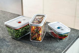 ZWILLING FRESH & SAVE CUBE Box, storlek 2M, modulär och stapelbar förvaringslåda, hermetisk och tömbar förvaring, diskmaskinssäker, transparenta matförvaringslådor Naty Shop