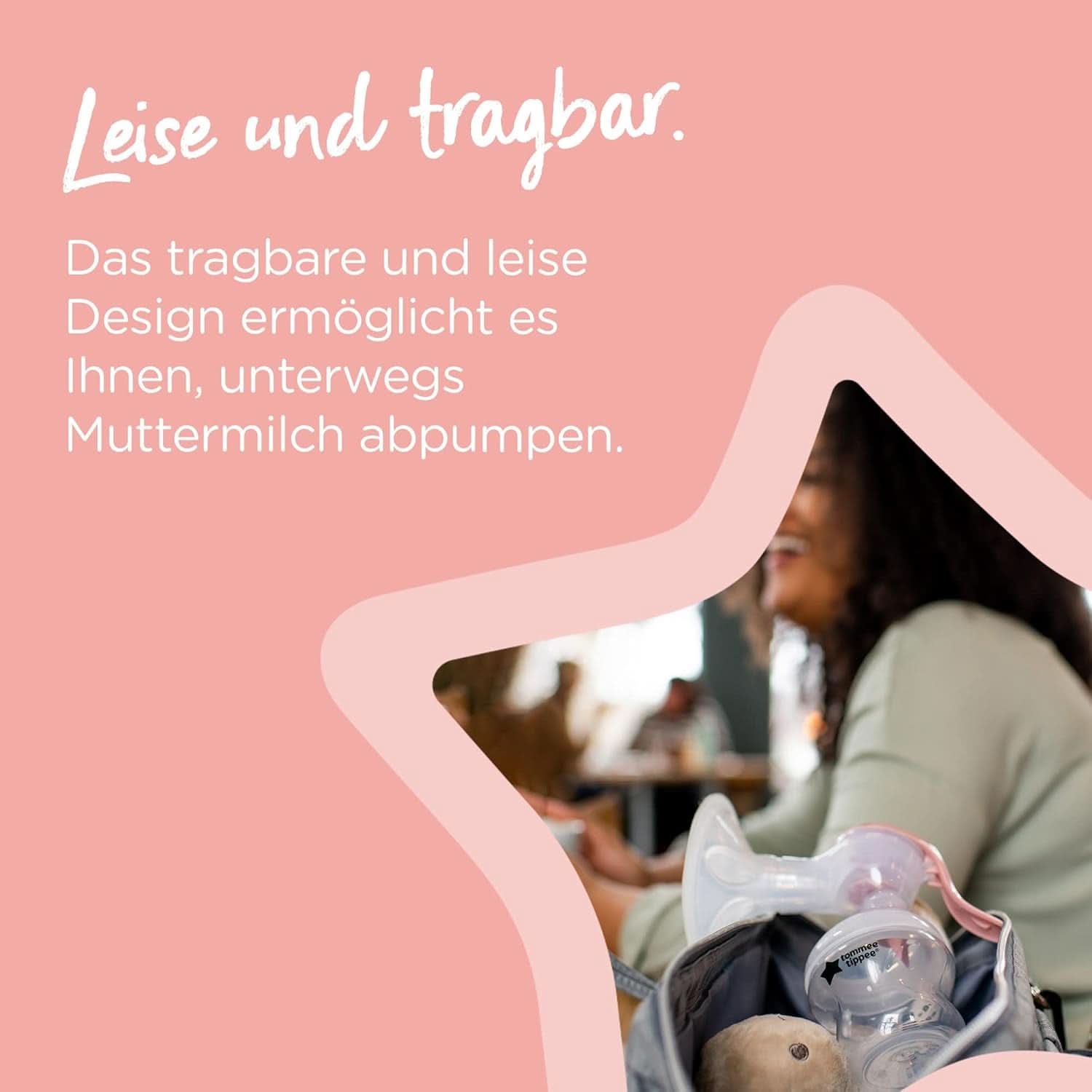 Tommee Tippee Made for Me Manuelle Einzel-Milchpumpe, Starke Saugkraft, Ergonomischer Griff, Tragbare Und Leise Milchpumpe, Samt Babyflasche Accessories Mat och amning Bebe Naty Shop