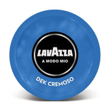 Lavazza A Modo Mio Dek Cremoso, 256 kaffekapslar, för koffeinfri espresso med aromatiska toner av mandel och canditis, 100% Arabica, intensitet 7/13, medelrostad, 16 förpackningar