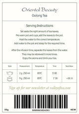Orientalsk skönhet Taiwan Oolong Tea - Dongfang Meiren Taiwanesiskt te - Wu Long White Tips eller Blue Tea Wu Long Tea Oriental Blue Tea Blått Tea Olong Tea Olong Tea Ekologiskt Oolong Tea Olong Tea