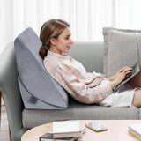 Högdensitetsskum justerbar fjäderkudde, ergonomisk ryggkudde för säng och soffa, anti-reflux läskudde för att sova, spela, titta på TV (tung)