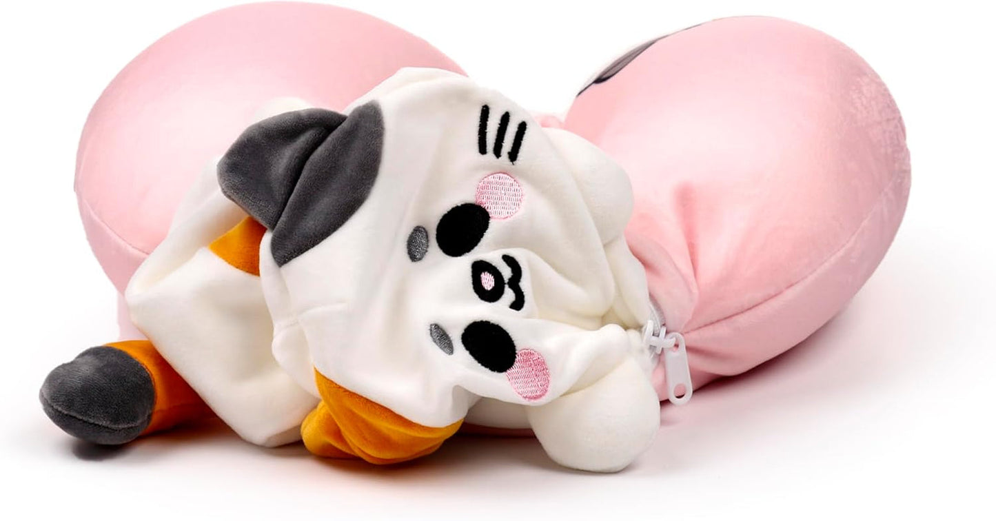 Puckator Swapseazzz Plysch resekudde 2 i 1 Lola La Gatta Vit standard resekuddar Naty Shop