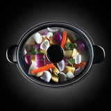 Russell Hobbs Slow Cooker, 3,5 liter non-stick, rostfritt stål, 3 temperaturinställningar och varmhållningsfunktion, 160W Slow Cooker Naty Shop