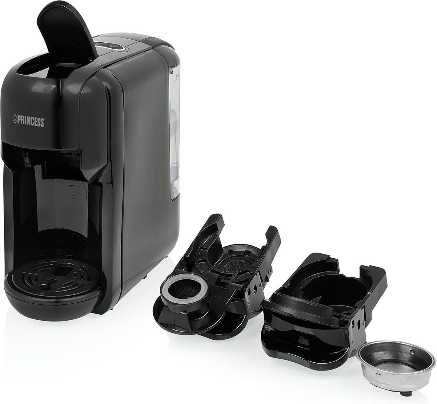 Princess Espressor 249452 – För Nespresso™, Dolce Gusto och ESE kapslar – 19 bar italiensk pump – 0,6 L – 1450 W
