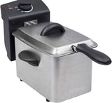 Tristar fritös i rostfritt stål - Med 2 liters kapacitet, kallzonsfunktion och justerbar termostat upp till 190°C, FR-6919, silver Vitvaror Naty Shop
