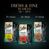 Sheba CATCARE-påse Wet Fresh & FINE (kött) bitar i sås Vuxen 50G Multipack Standard