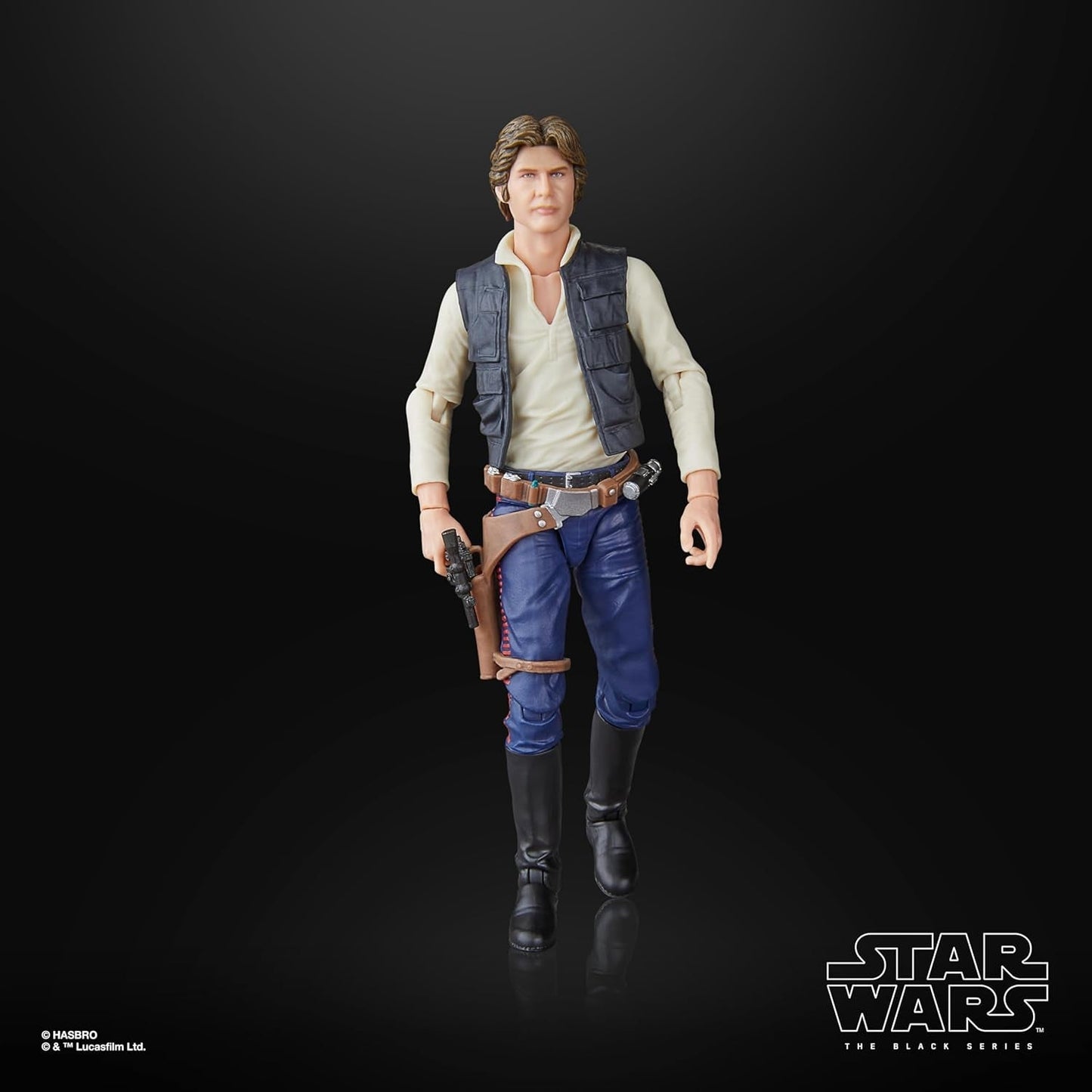 Star Wars The Black Series Han Solo, Star Wars: A Hope Premium Collectible Actionfigur (15cm) Actionfigurer Naty Shop