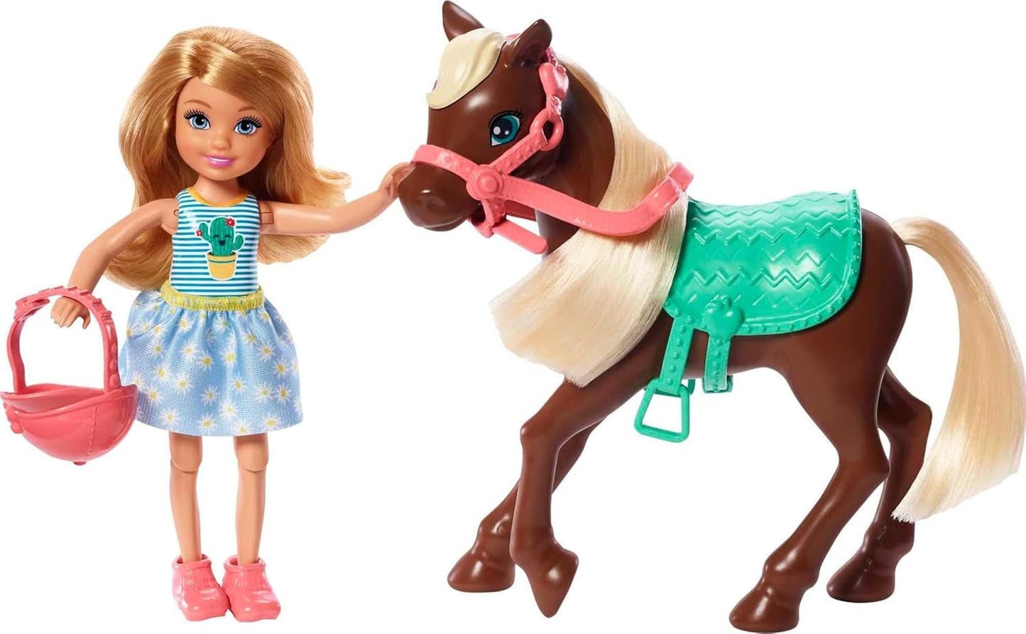 Barbie GHV78 - Club Chelsea lekset med docka och häst, ca. 15 cm blond med kläder och tillbehör leksakspresent för 3-7 år gamla barn
