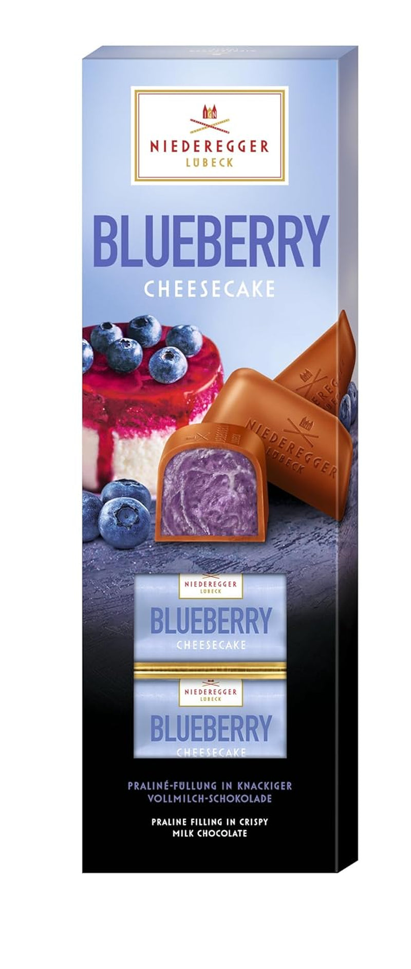 Niederegger Klassisk Choklad "Blåbärscheesecake" 100g