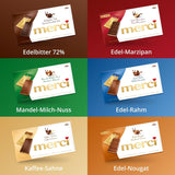 Mörk chokladkakor 72% – 5 x 100 g – De finaste mörka chokladrutorna – Choklad insvept i guldfolie