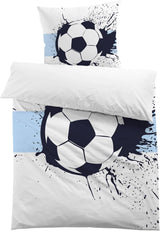 Sängkläder för pojkar, fotboll, mikrofiber polyester Sängkläder - barn Naty Shop Modell 1 135X200 Cm + 80X80 Cm