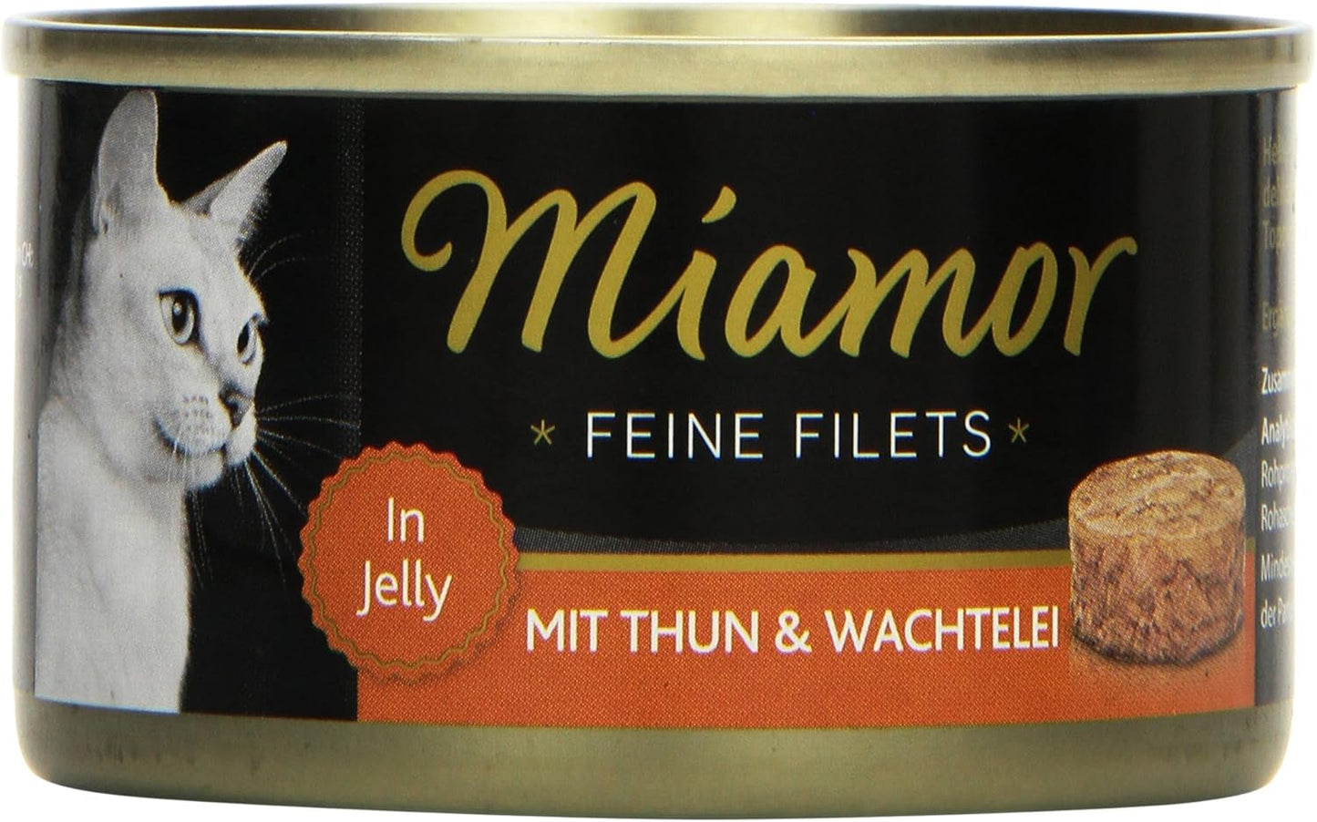 - Fina filéer i gelé | Våtfoder för vuxna katter med filébitar i gelé. Konserverad fettsnål kompletterande mat utan tillsatser | 24 x 100 g Tonfisk och vaktelägg