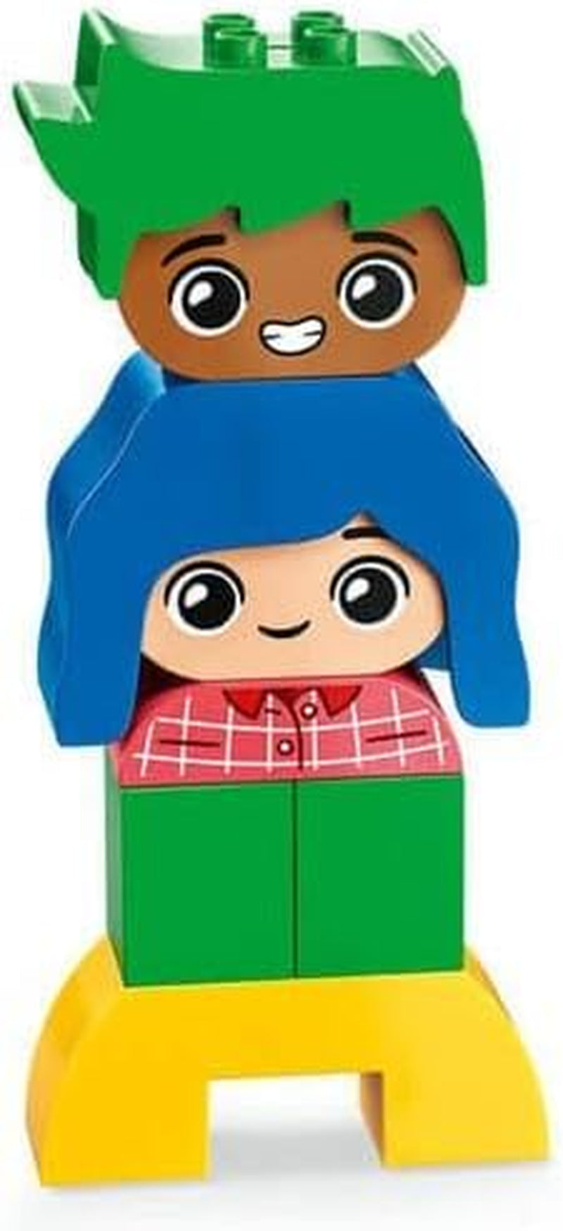 LEGO DUPLO Big Feelings, byggstaplingsspel med 23 färgglada klossar och 4 figurer, motorisk leksak för att främja den sociala och känslomässiga utvecklingen hos små barn från 18 månader 10415 Byggset Beuche den LEGO-Store