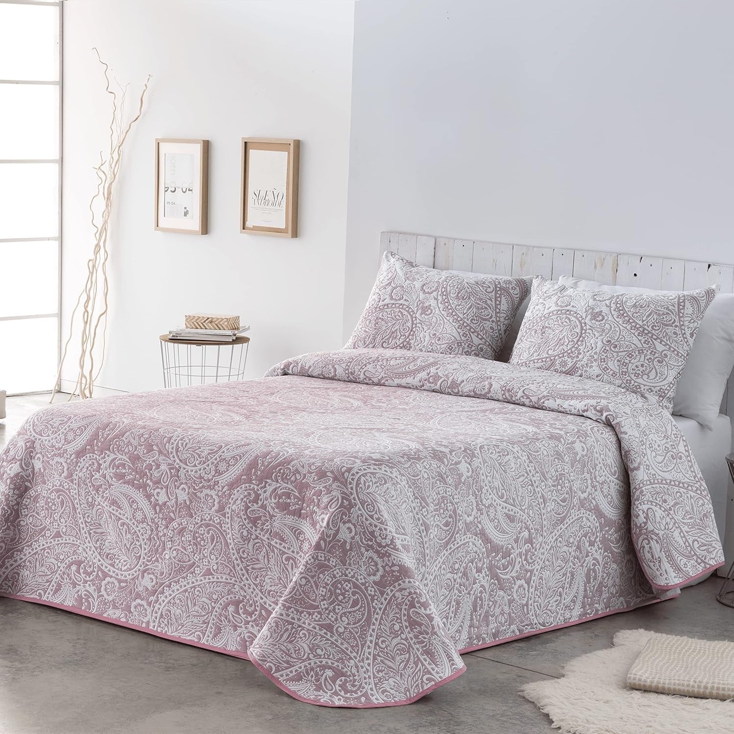 VIALMAN Lätt filt Sofia 29, Bomull Polyester, Brun, Cama 135: 230 X 270 Cm Sängar och filtar Besuche den VIALMAN-Store Rosa 105X190 Cm