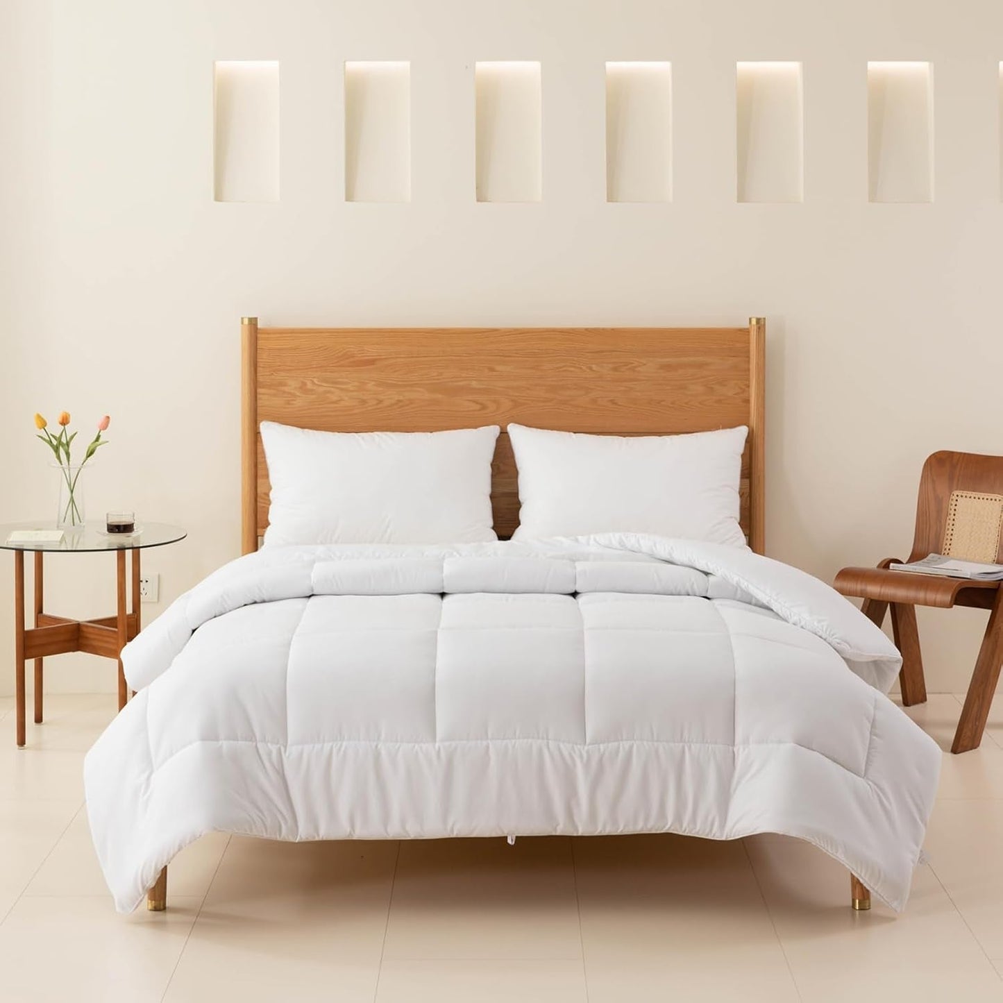 Good Nite Quilt All Seasons Quilt 155X220 Cm 4 Seasons Quilts Microfiber Quilt Four Seasons Quilt Vit (155X220 Cm) Quilts and Quilts Naty Shop