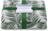 Ameliahome Överkast Överkast 170X210 Cm Dubbelsidigt Lättskött Överkast Växtmönster Grön Vit Tropiska Bonaire Sängar och filtar Besuche den AmeliaHome-Store