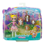 ENCHANTIMALS City Tails Glee Marsvinsfamilj - Marsvinsdockor med 4 bedårande marsvinsfigurer, för åldrarna 4 och uppåt, HHB84
