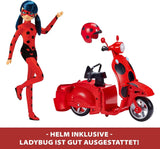 Bandai - Miraculous Ladybug - Miraculous Switch'n Go Scooter + 26 cm Ladybug Lucky Charm artikulerad docka - P50668